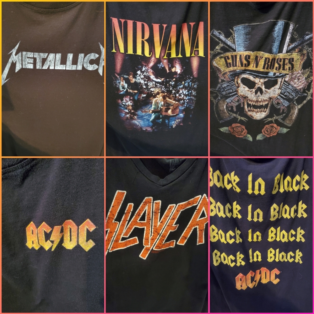 Torrid Set of 5 Rock Band Tshirts 6x 6 30/32w